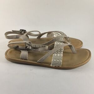 Toms womens Lexie heritage slingback buckle sandals brown size 6.5 10011789
